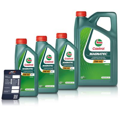 Castrol 8 L Magnatec 5W-40 DPF + Ölwechsel-Anhänger [Hersteller-Nr. 15F913]