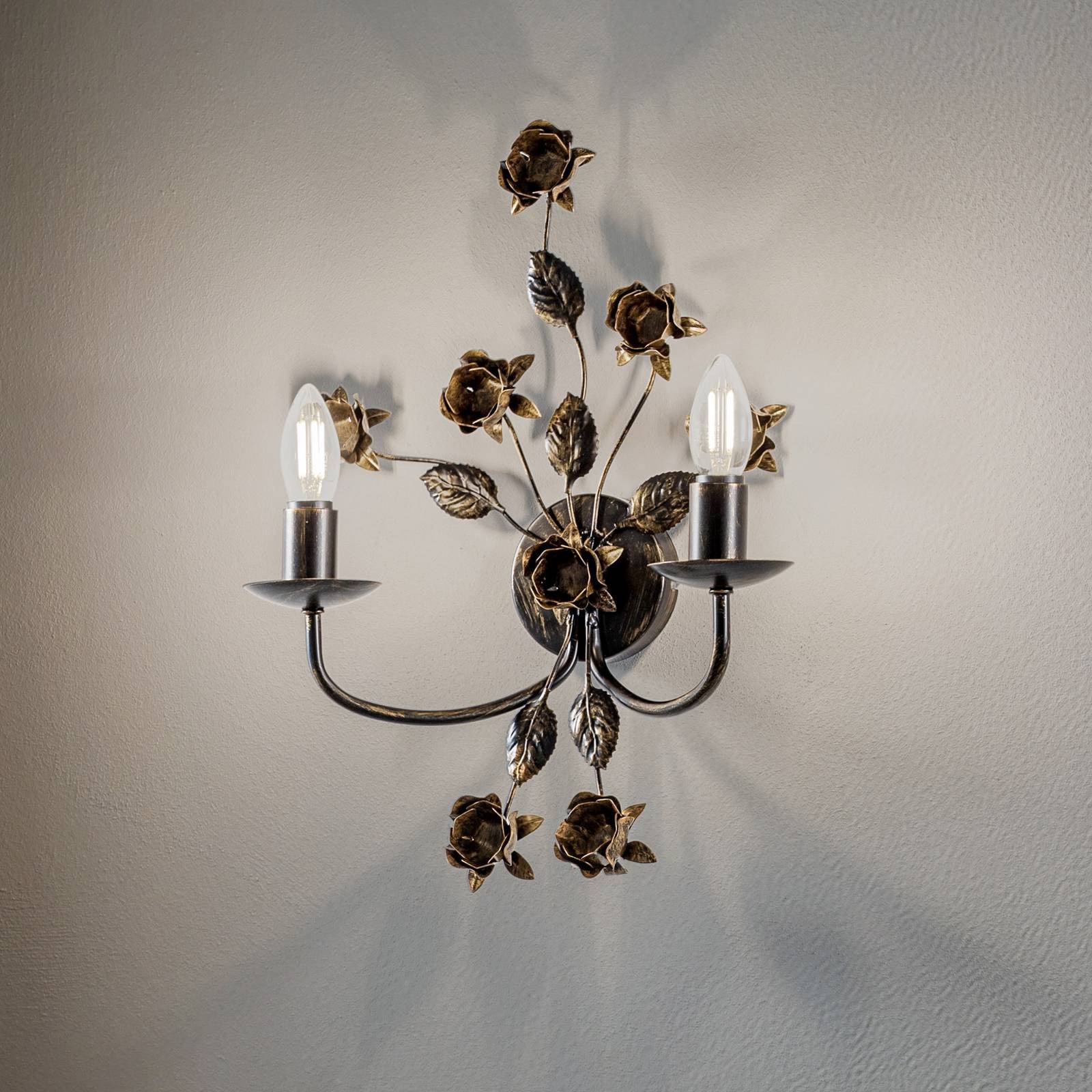ONLI Wandlamp Carolina, Brons, Dimbaar, Metaal