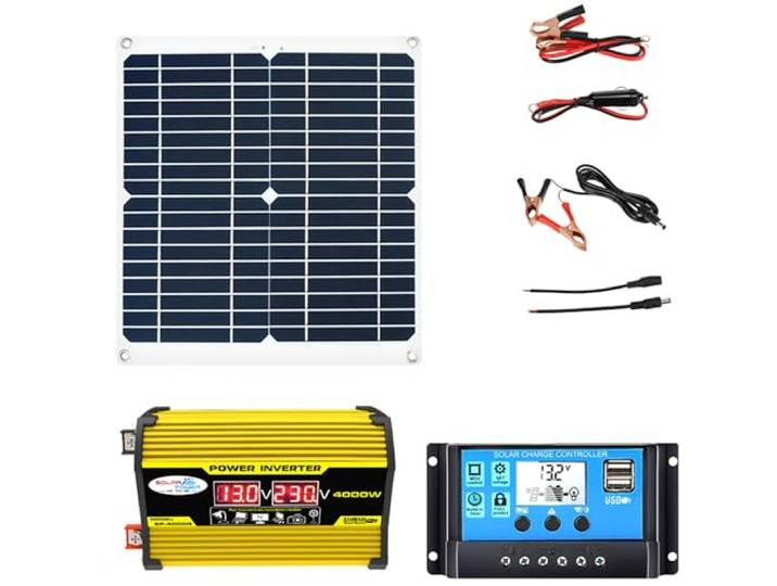 4000-W-Off-Grid-Solarpanel-Kit mit wasserdichtem 300-W-Panel und 100-A-Smart-Controller for die Stromversorgung im Freien