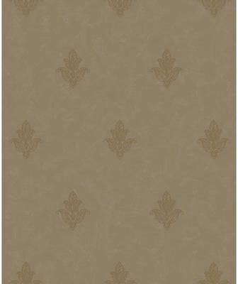 Galerie Wallcoverings Emporium 3D Embossed Mehndi Motif Non-woven Metallic Wallpaper Roll