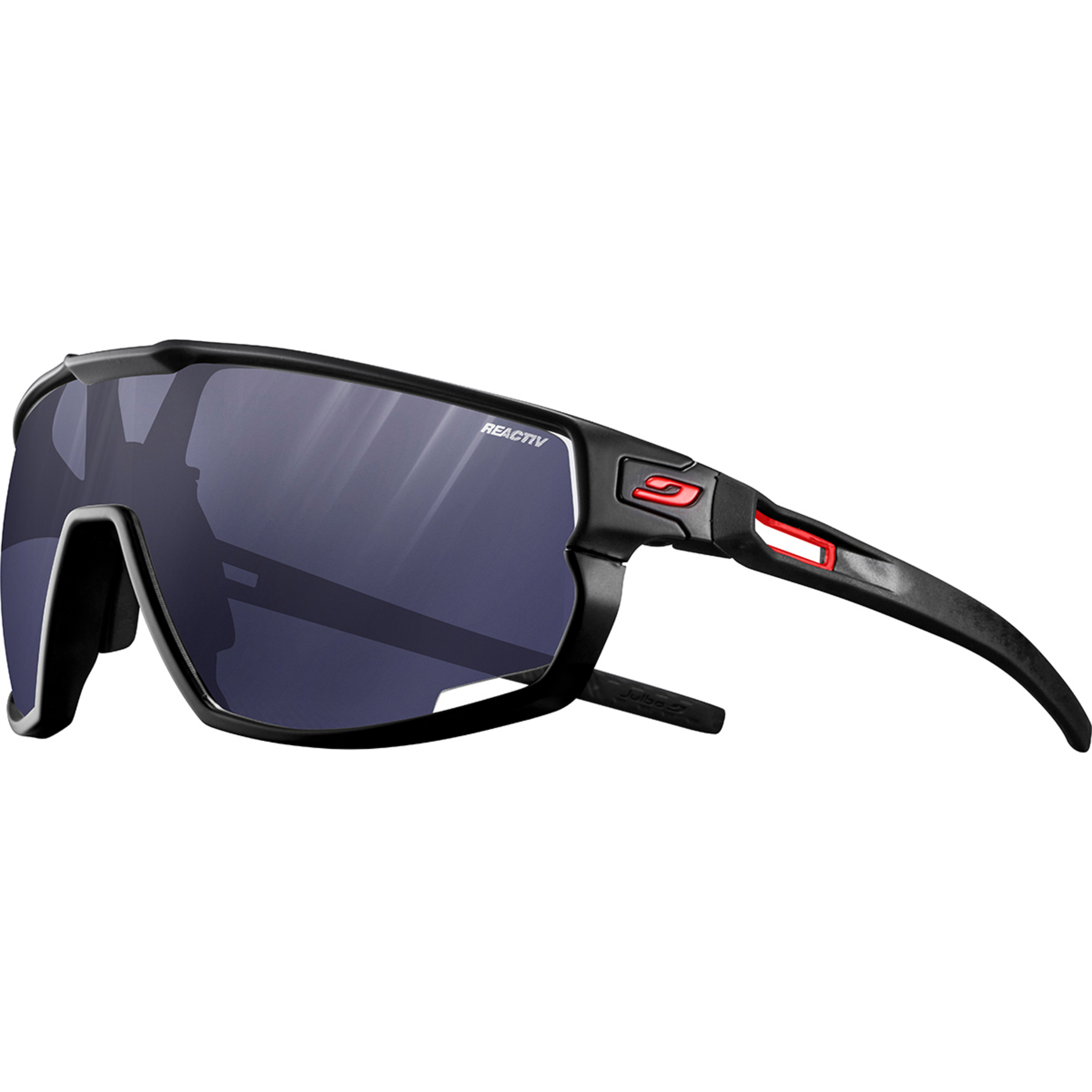 Julbo Rush Reactiv Performance 0-3 Sportbrille Sportbrillen & Sportsonnenbrillen schwarz Camping