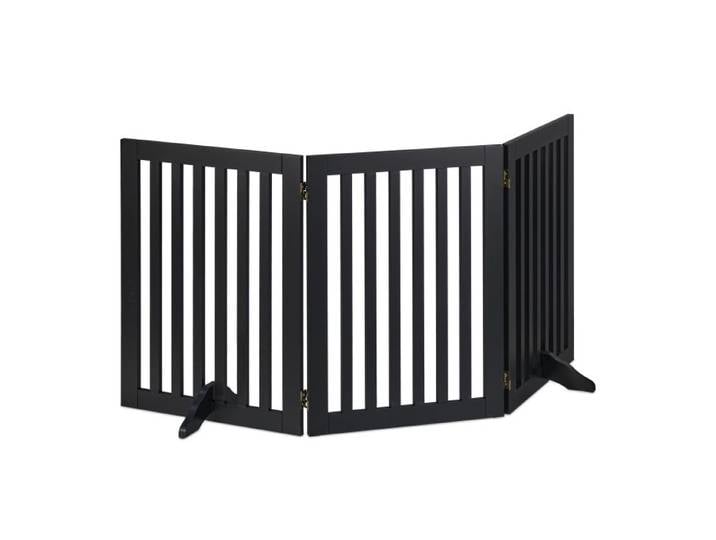 Relaxdays Schwarzes Absperrgitter 92 cm