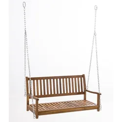 GreenYard Gartenschaukel für 2 Personen aus Akazienholz, ca. 63 x 123 x 61,5 cm