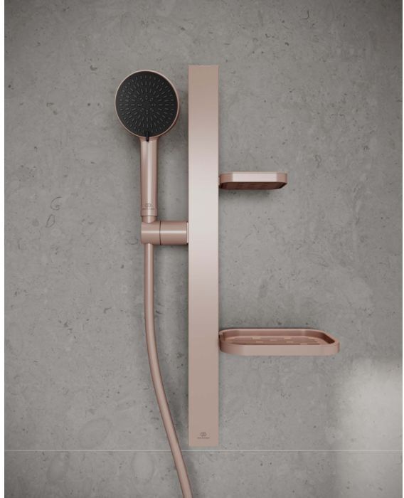 Ideal Standard Brauseset BD586RO 600mm, mit 2 Ablagen, Rose