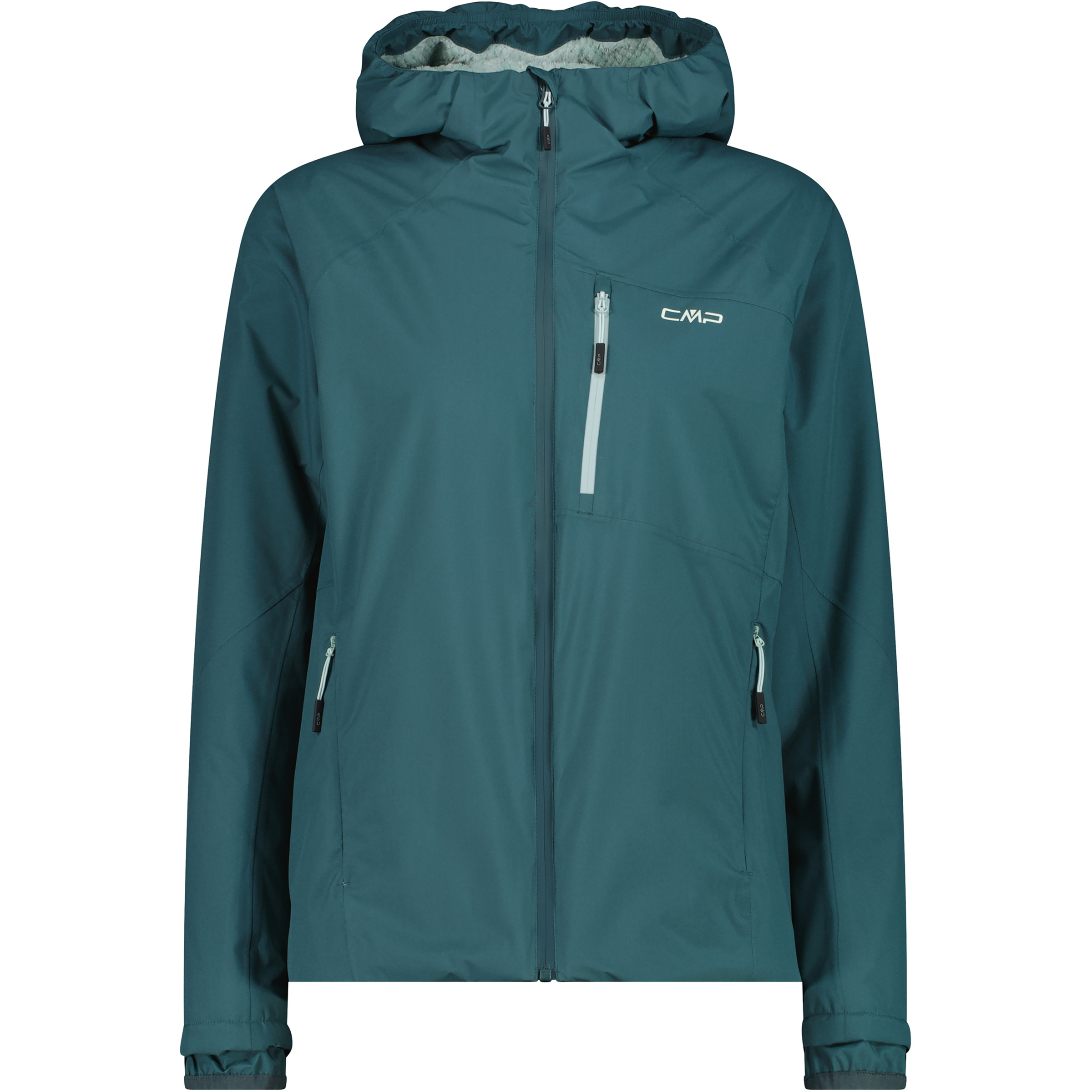 CMP Damen Regenjacke blau Größe XXL Trekking Atmungsaktiv Wasserabweisend