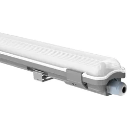 LED Deckenleuchte Feuchtraum Feuchtraumwannenleuchte LED Garagenlampe LED Röhre, strahlwassergeschützt, 1x LED 18W 1700Lm kaltweiß, L 127,5 cm
