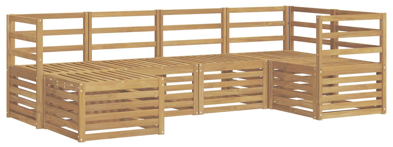 Garnitur aus 6 Outdoor-Sofas, weiß, Polyester