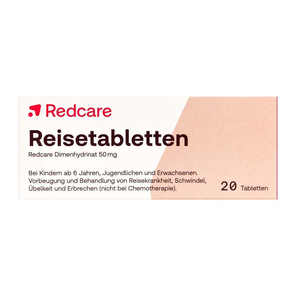 Reisetabletten RedCare Dimenhydrinat 50 mg Tabl. 20 St Tabletten