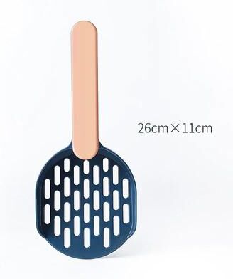 Inspire Select Durable Plastic Poop Shovel With Horizontal Comfort Handle Candy Color Cat Litter Scoop pink Blue