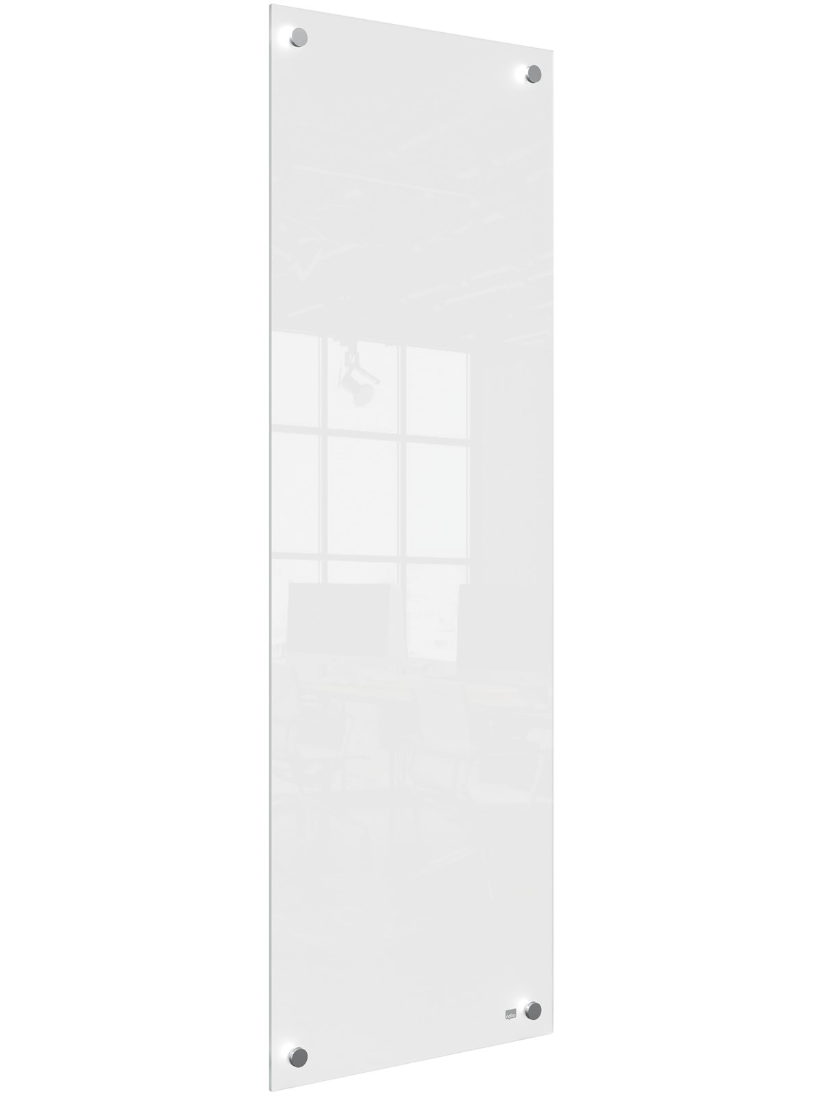 Nobo Schmales Glas Whiteboard 30 x 90 cm Weiß