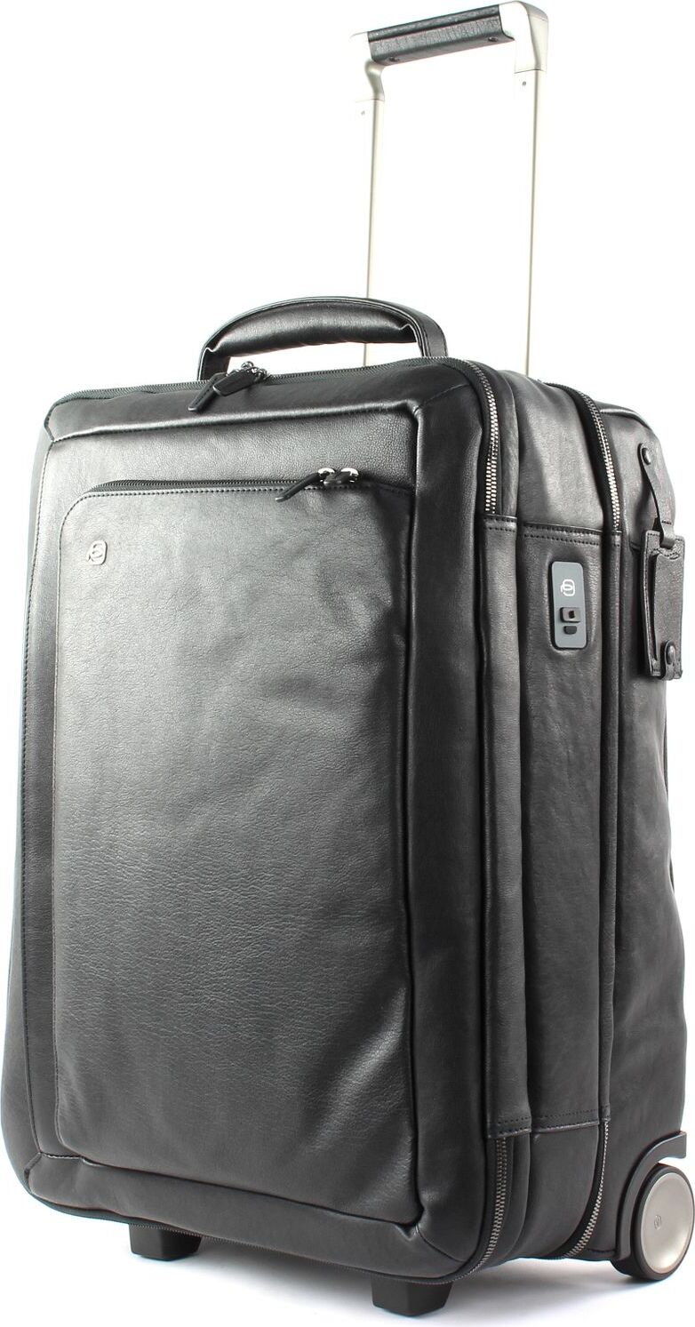 PIQUADRO Black Square Cabin Computer Trolley Nero