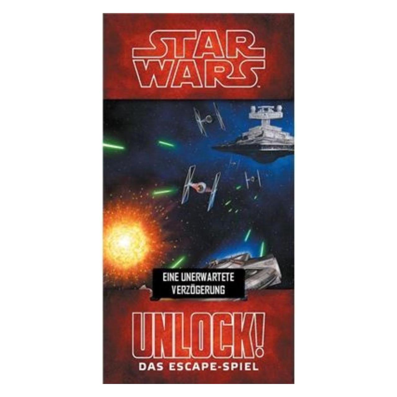 Asmodée SCOD0059 - Unlock! Star Wars-Unerwartete Verzögerung, Einzelszenario (DE-Ausgabe) (Deutsch, 1 - 6 Spieler) (SCOD0059)