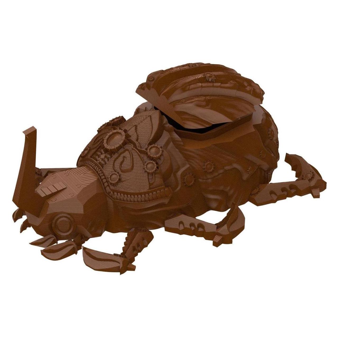 Feldherr Fates End Dice Jail Scarab braun 3D gedrucktes Würfel Gefängnis (Kunststoff) (377016)
