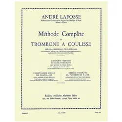 Méthode complete vol.1 pour trombone a culisse (fr/en/sp/dt), Fachbücher von André Lafosse