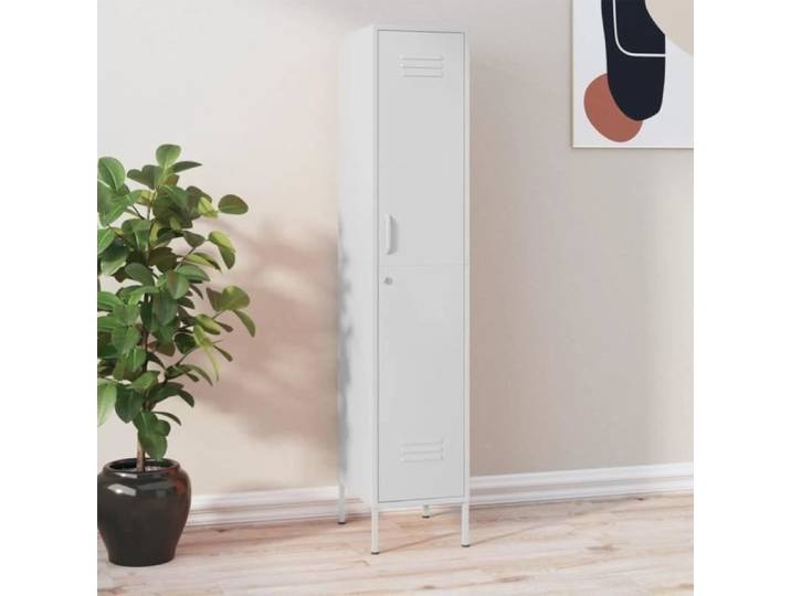 Armoire à casiers Blanc 35x46x180 cm Acier 336260