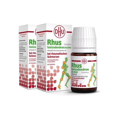 2x Rhus Toxicodendron D 6 Tabl.bei rheumat.Schmerzen 2x80 St Tabletten