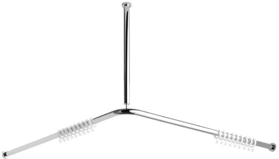 AVENARIUS Duschvorhangstangensystem, Winkel 90°,90x90 cm,Serie free living! 9004800010