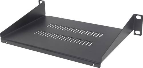 Intellinet 714839 10 Zoll Netzwerkschrank-Geräteboden Geeignet für Schranktiefe: ab 300mm Schwarz (RAL 9005)