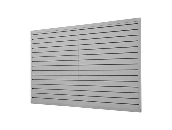 Panneau mural à lattes pour garage, 1225 x 2450 mm, panneau de rangement d'outils en PVC avec accessoires, porte-outils mural avec crochets pour affichage, organisation, stockage, atelier, artisanat,