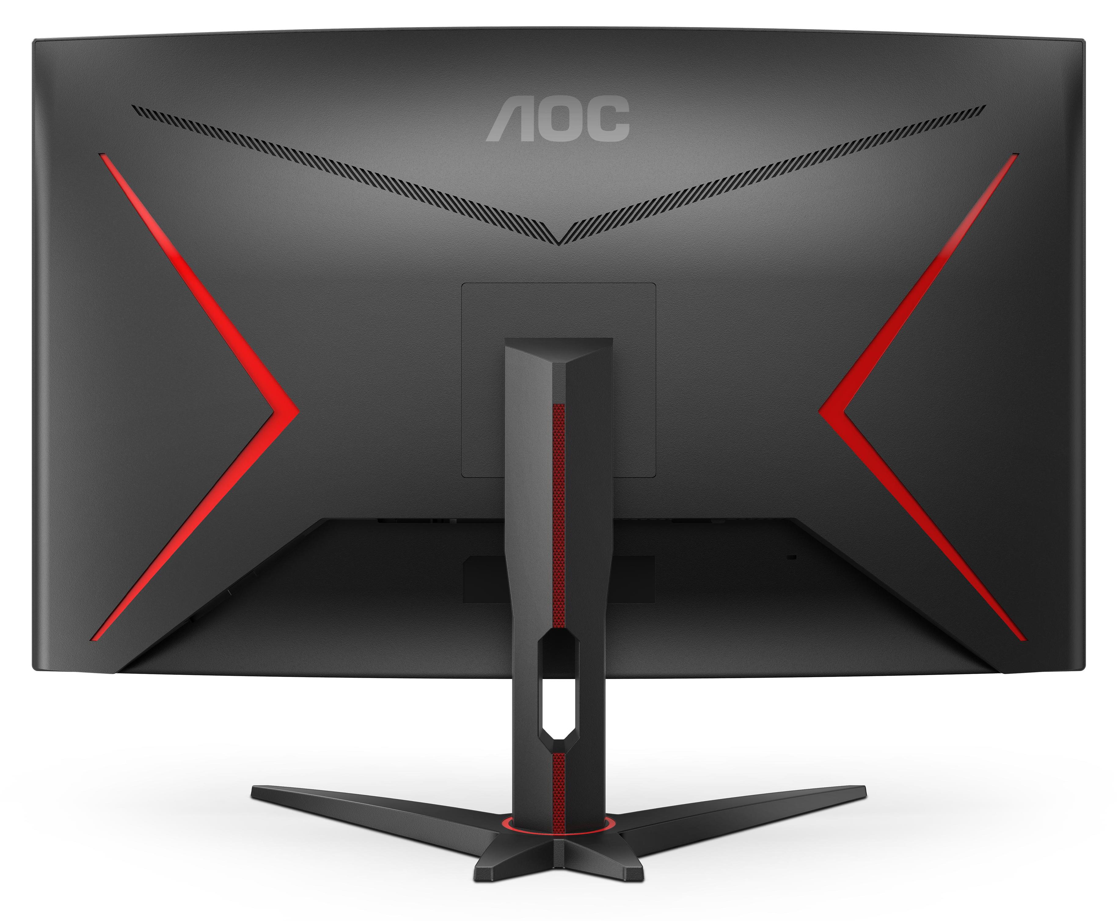 AOC G2 C32G2ZE/BK, 80 cm (31.5"), 1920 x 1080 Pixel, Full HD, LED, 4 ms, Schwarz, Rot