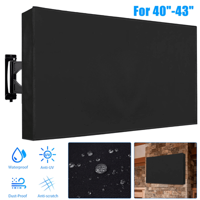 Outdoor TV Cover Fitted Waterproof, Weatherproof Television Protector With UV & Dust Guard For Patio Or Backyard Use Outdoor TV Cover Fitted Waterproof, Weatherproof Television Protector With UV & Dust Guard For Patio Or Backyard Use