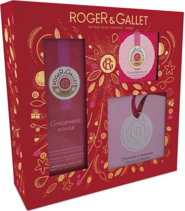 ROGER & GALLET Roger&Gallet Gingembre Rouge Agua de Perfume 100 ml+Jabón 100 g + plato cerámico
