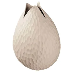 ASA Selection Vase Yoko mit Relief 22 cm Keramik Beige Creme