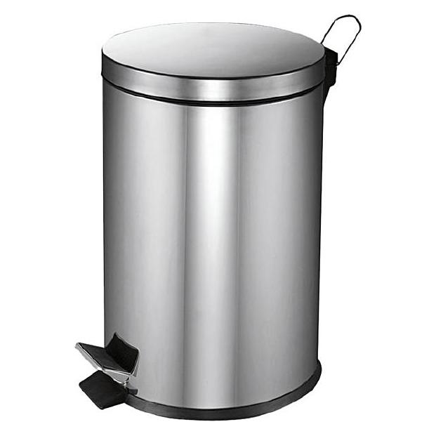 ReinigungsBerater Treteimer 20 L edelstahl Treteimer mit Kunststoff-Inneneimer (20 l) (V-P-176455)