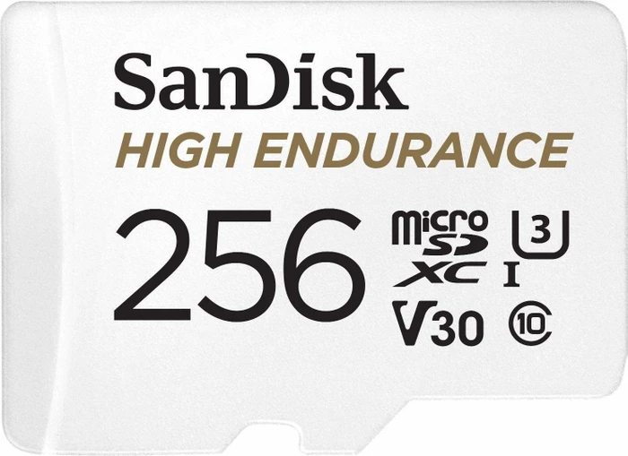 SANDISK microSDHC 256GB High Endurance Video U3 V30 + SD-Adapter