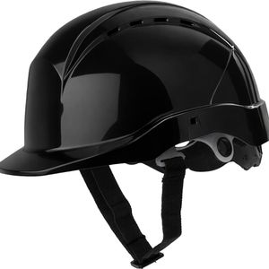Feldtmann Schutzhelm TECTOR Industrie, EN 397, mit 6-Punkt-System & Kinnriemen, Größe 52-64, schwarz