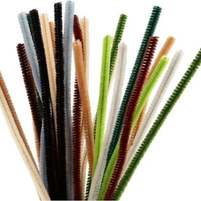 Creativ Company Chenilledraht, L 30 cm, Dicke 6 mm, Natur, 25 Stk