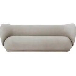 Rico Brushed Dreier-Sofa sandfarbig