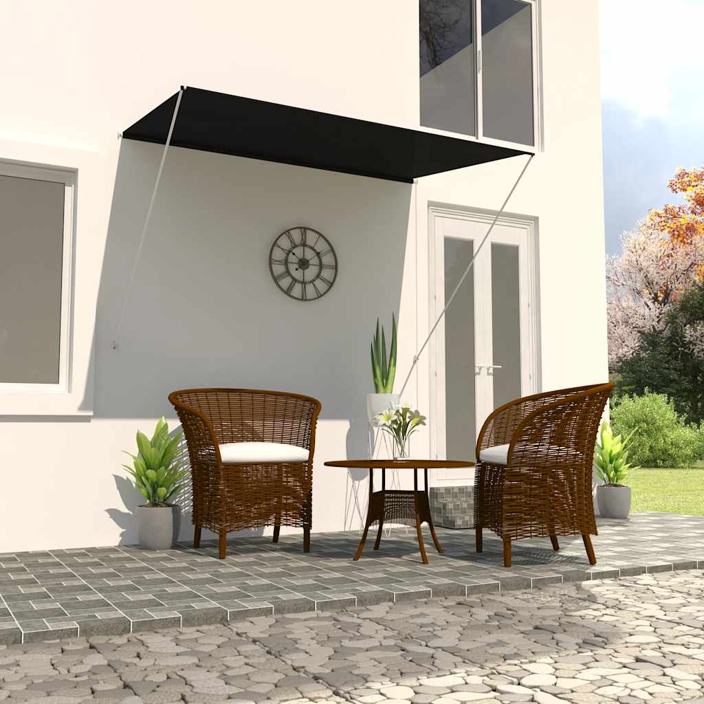 vidaXL Toldo retráctil 200x150 cm gris antracita Antracita