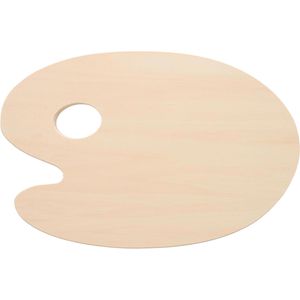 Kreul Mischpalette Solo Goya 41800, aus Holz, natur, ovale Form, 30 x 20 cm