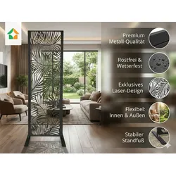 Dekorative Metallsichtschutzwand