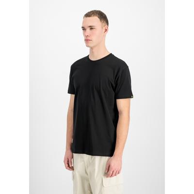T-Shirt ALPHA INDUSTRIES "Camo Label Backprint T-Shirt", Herren, Gr. XL, schwarz (schwarz, dessert camo), Obermaterial: 100% Baumwolle, Shirts T-Shirt