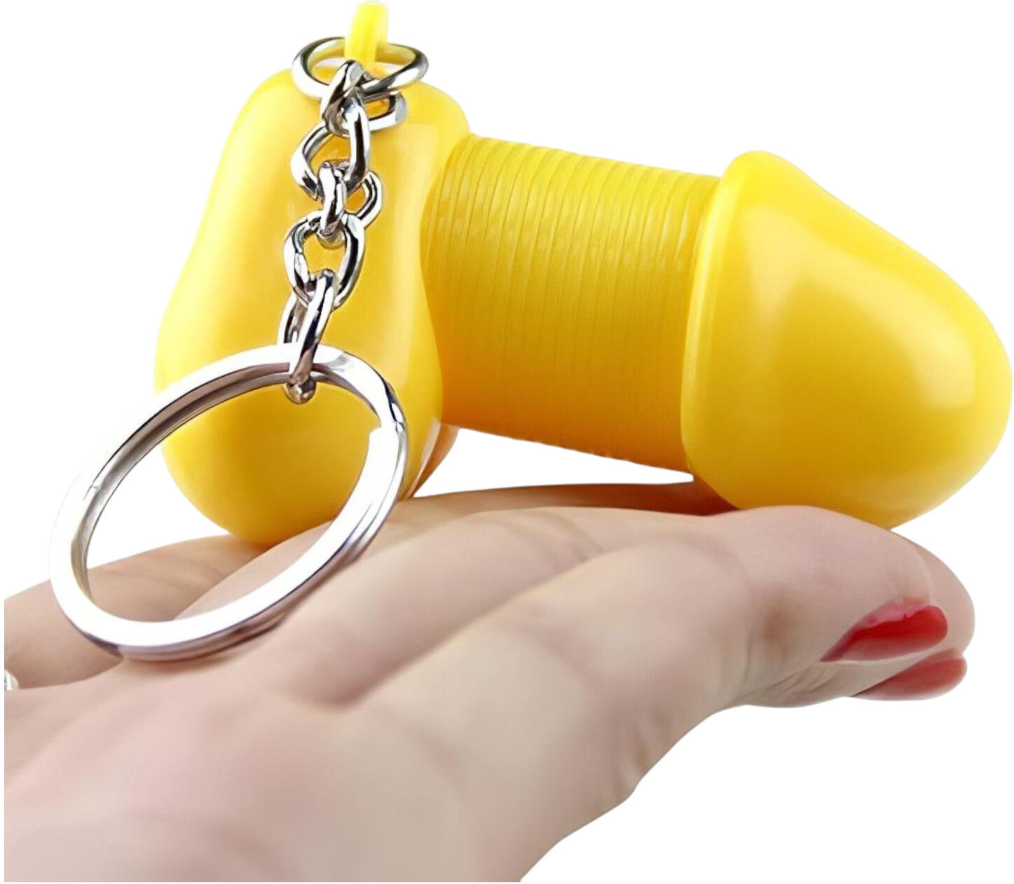 Roomfun - funny penis keyring (yellow)