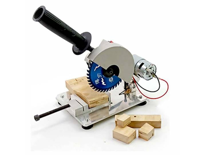 Mini scie circulaire électrique de table, Machine à découper, Mini scie à découper multifonction, tronçonneuse à 45 degrés, outil en bois pour bricolage et loisirs