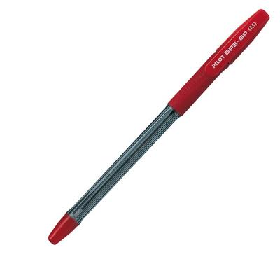 Pilot Kugelschreiber M, gummierte Griffzone, 0,4 mm, rot, BPS-GP-M-R
