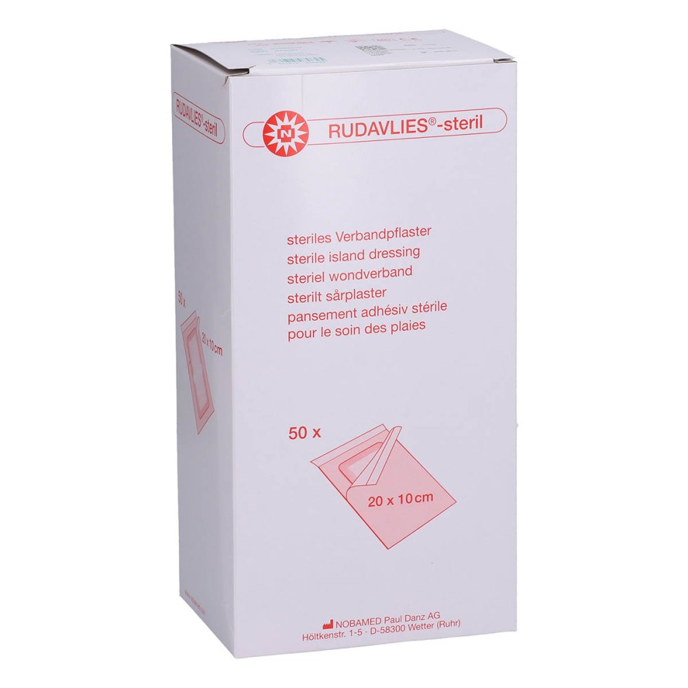 NOBAMED Paul Danz AG Rudavlies 20cmx10cm Verbandpflaster steril 07092703