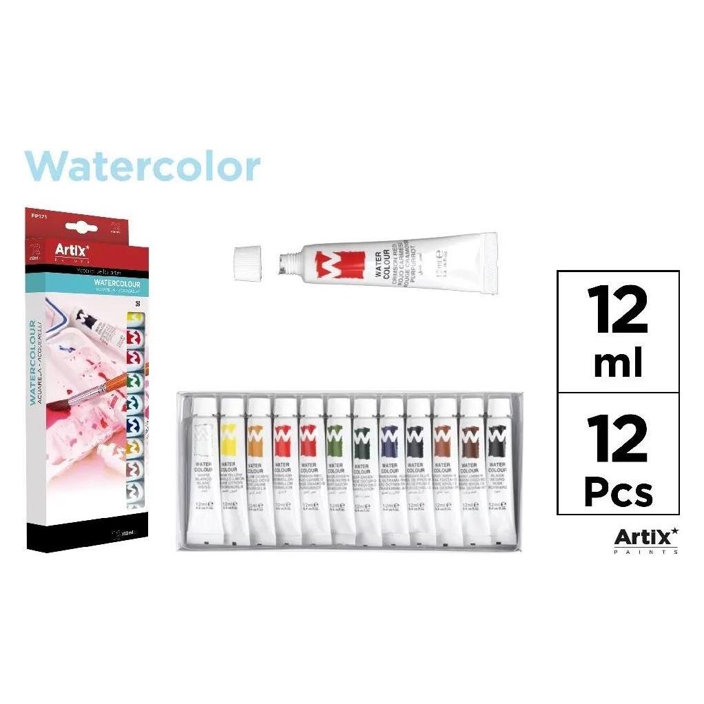 Artix Aquarellfarbe 12 ml, 12 Farben (12 ml) (54140679)