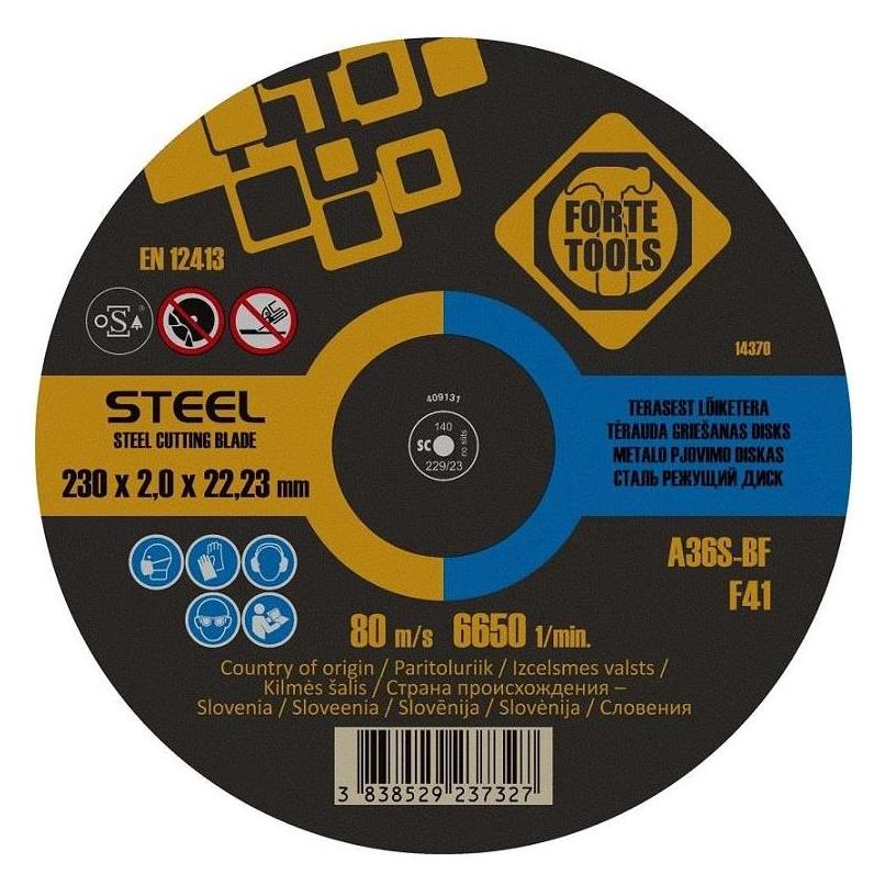 Forte tools CUTTING DISC 230X2.0X22METAL (37750826)