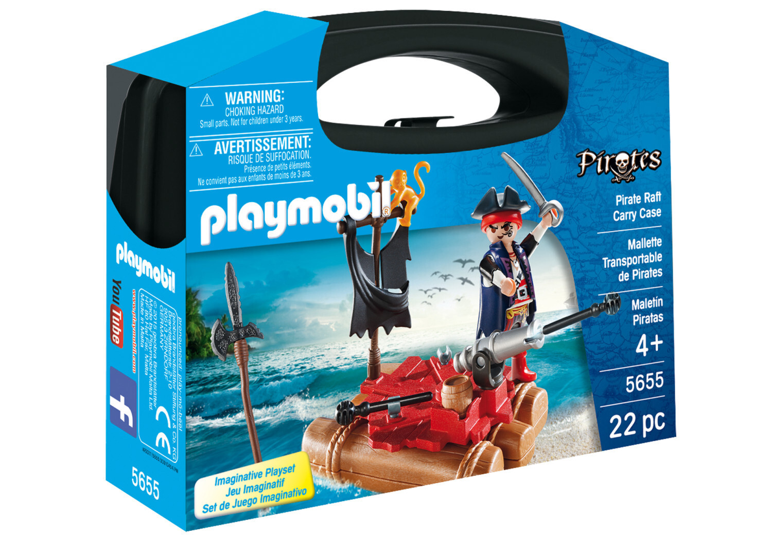 Playmobil Pirates Suitcase met kanon en projectielen, 22 stuks