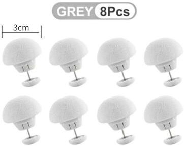 Inspired Living Premium Bed Sheet & Quilt Clip Set Secure Duvet Cover Fastener Grip (48 Pcs) gray 8pcs