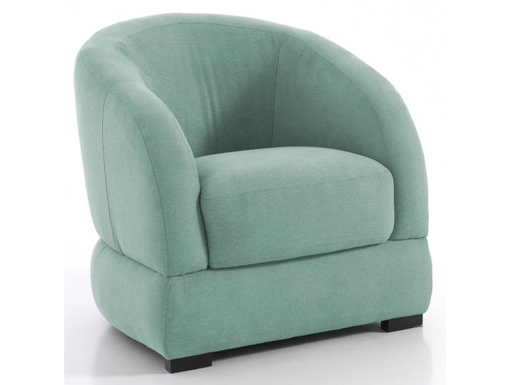 BOMBA - Fauteuil cabriolet - Velours, Vert deau