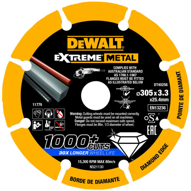 Disque diamanté DEWALT 305x3.3mm (DT40256-QZ)