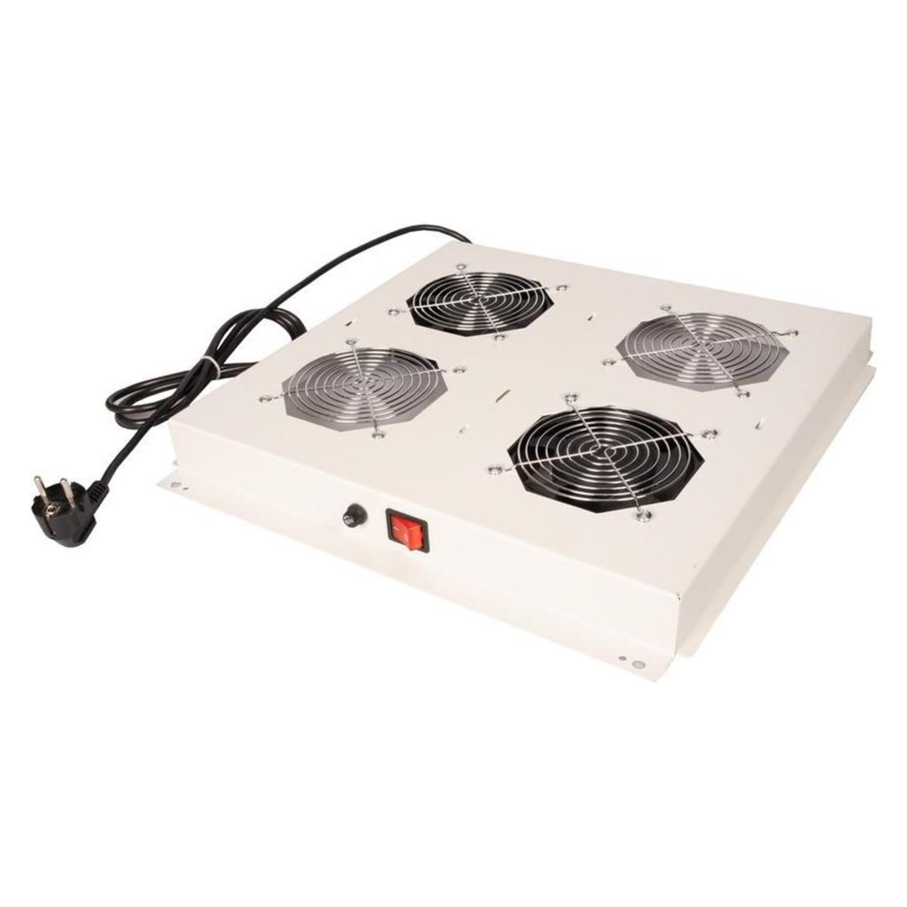 Roline 19-inch roof vent unit 2 fans ON/OFF grey (26.21.0299)