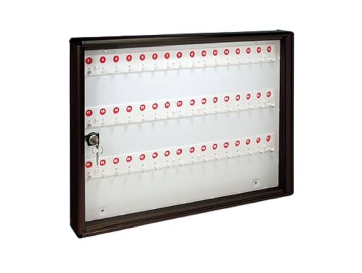 ALUBOX Schlüsselkasten Wandmontage aus Aluminium 30X5X14 cm – Wand-Schlüsselkasten für Innen- oder Außenbereich Geschützt – Made in Italy mit 48 Nummerierten Haken (ANTHRAZIT)