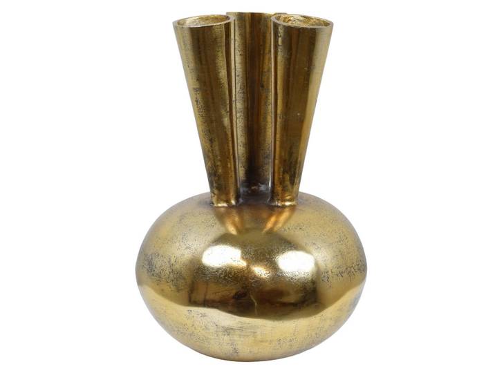 Loft42 Vase Tira Schwarz, Metall, 46 cm, Dekoration, Vasen, Metallvasen