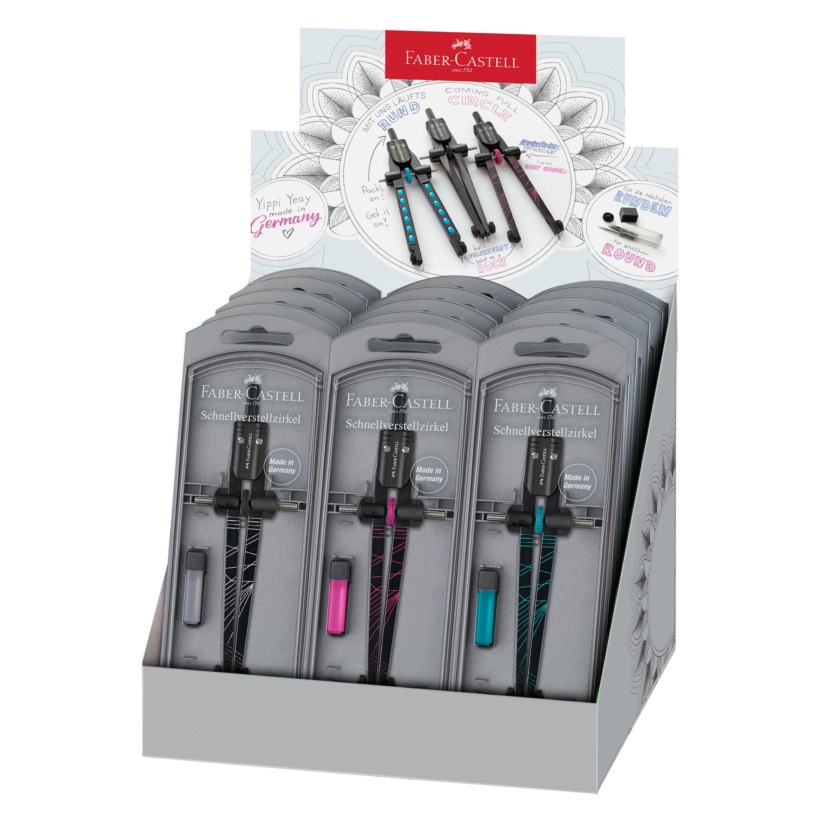 Faber-Castell Faber Castell Schnellverstellzirkel Twister Display (574472)